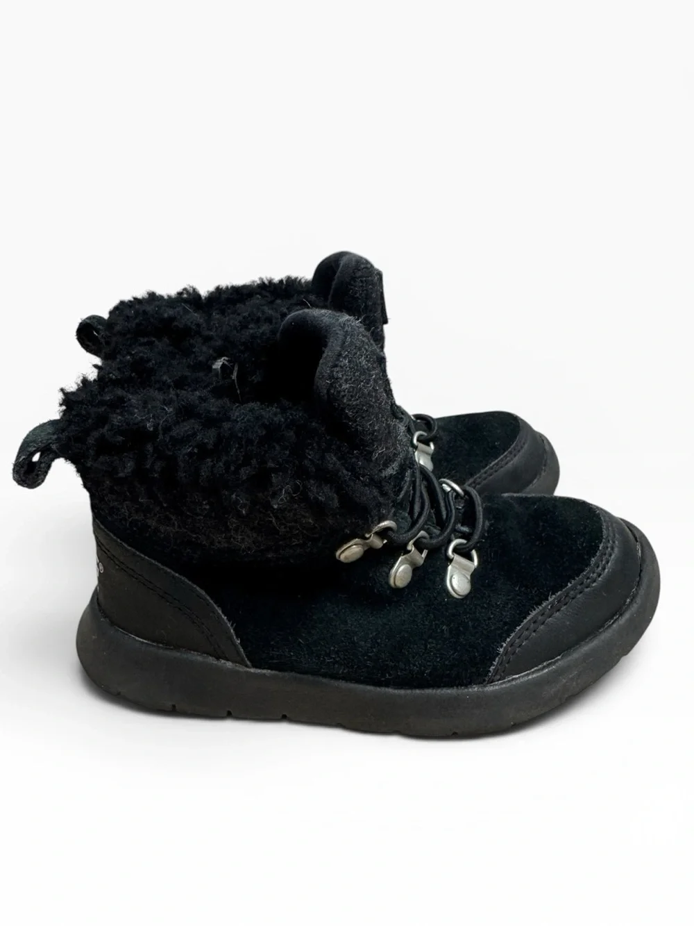 UGG Obie Waterproof Treadlite Black Hiking Boots Toddler Size 9 Baby Kids